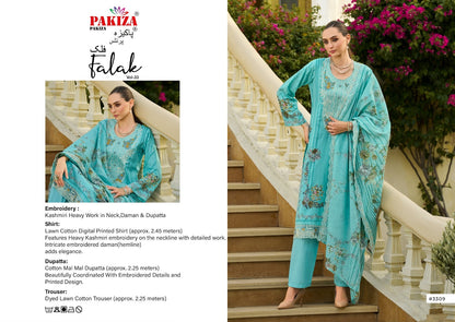 Falak Vol 33 Pakiza Prints Lawn Cotton Karachi Salwar Suits Supplier Ahmedabad