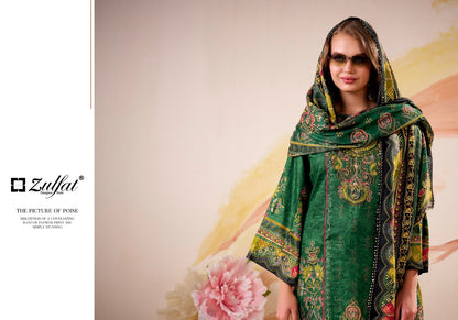 Falak Zulfat Designer Jam Cotton Karachi Salwar Suits Exporter