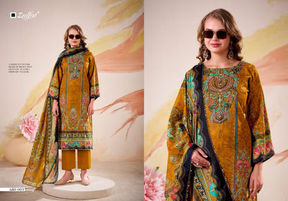Falak Zulfat Designer Jam Cotton Karachi Salwar Suits Exporter