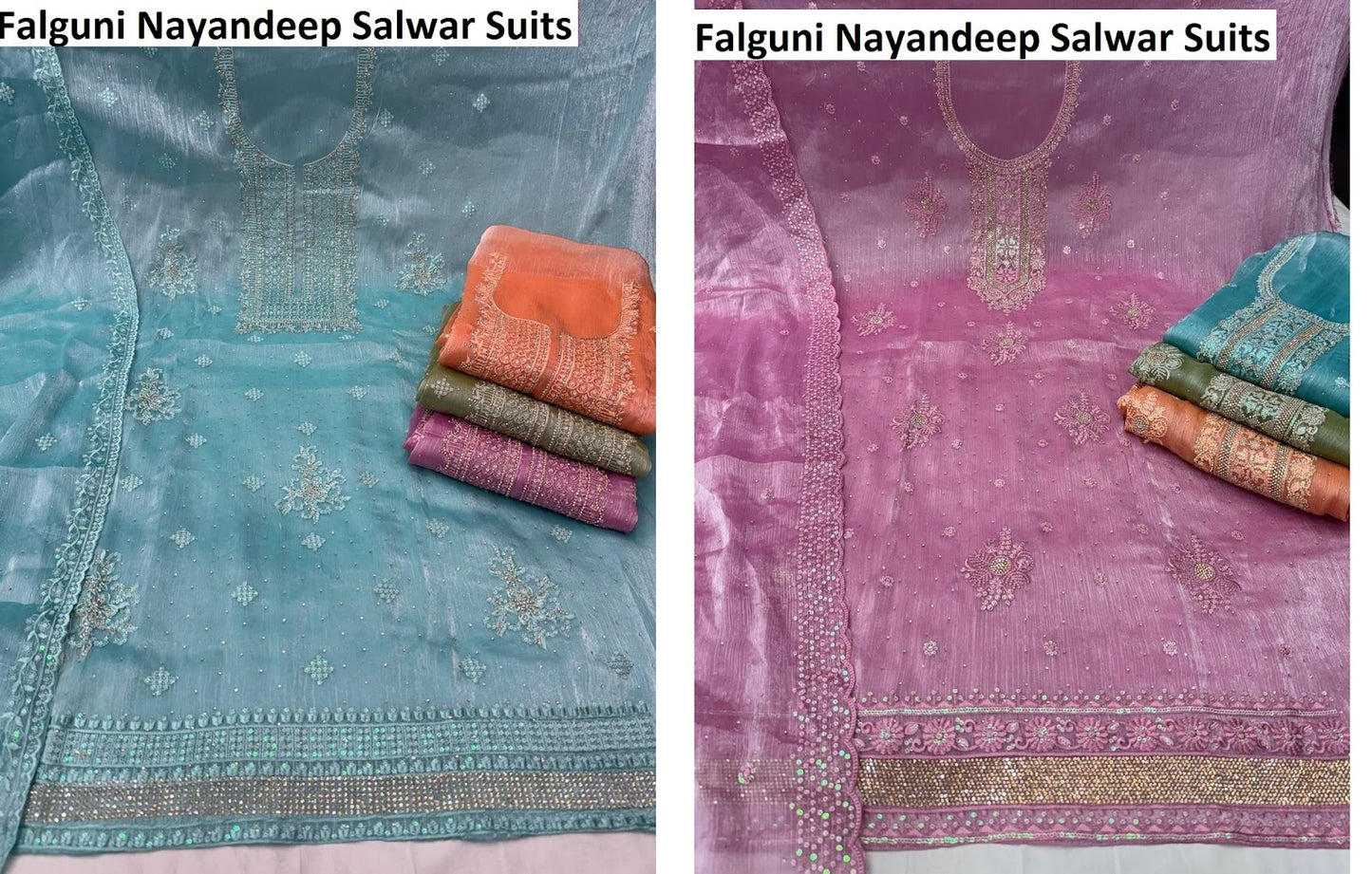 Falguni Nayandeep Burberry Salwar Suits Supplier India