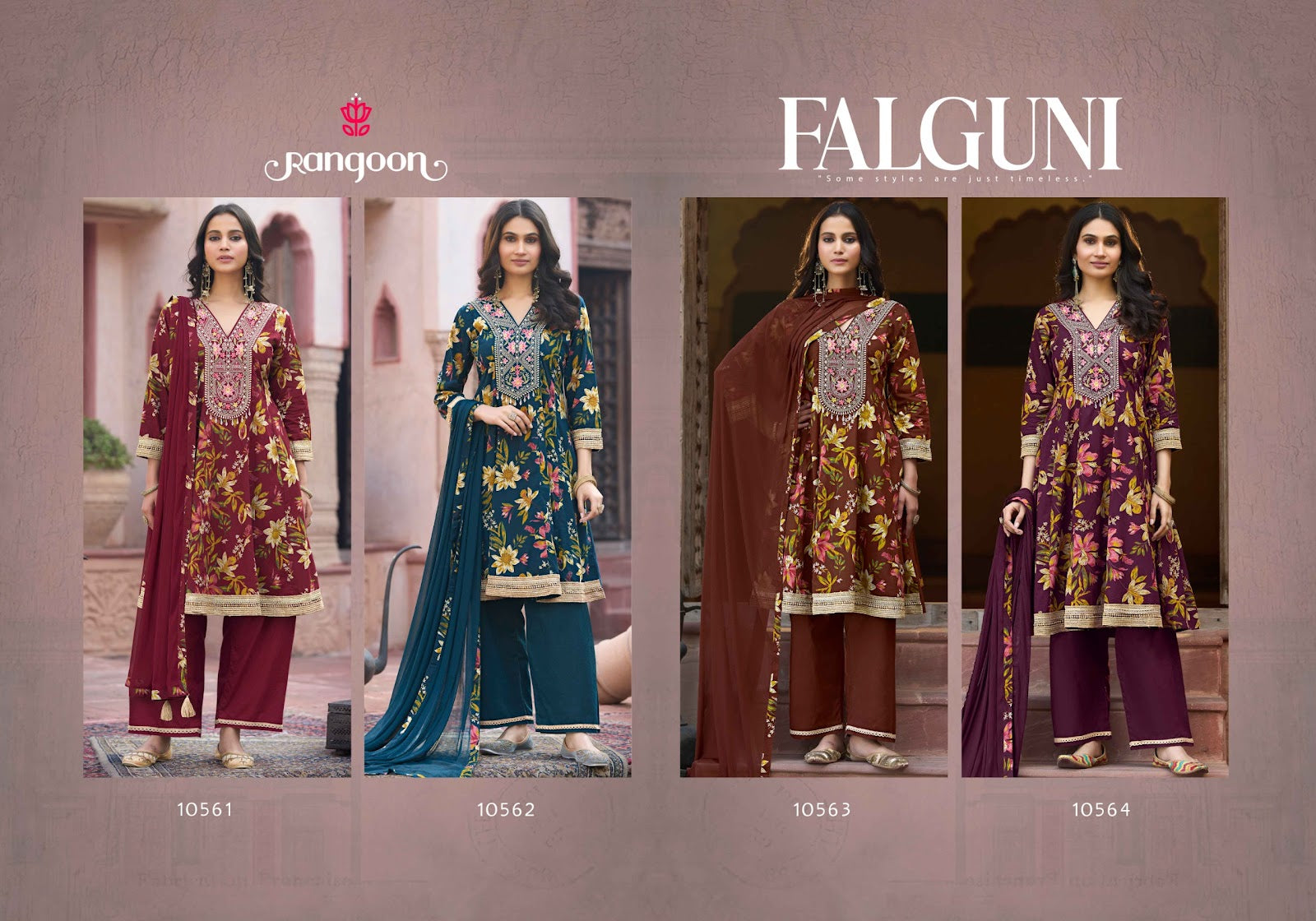 Falguni Rangoon Cotton Readymade Anarkali Suits Manufacturer