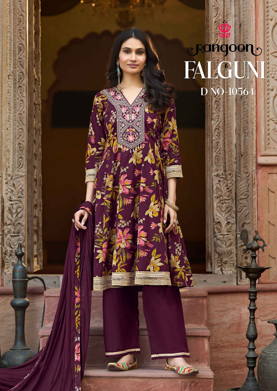 Falguni Rangoon Cotton Readymade Anarkali Suits Manufacturer