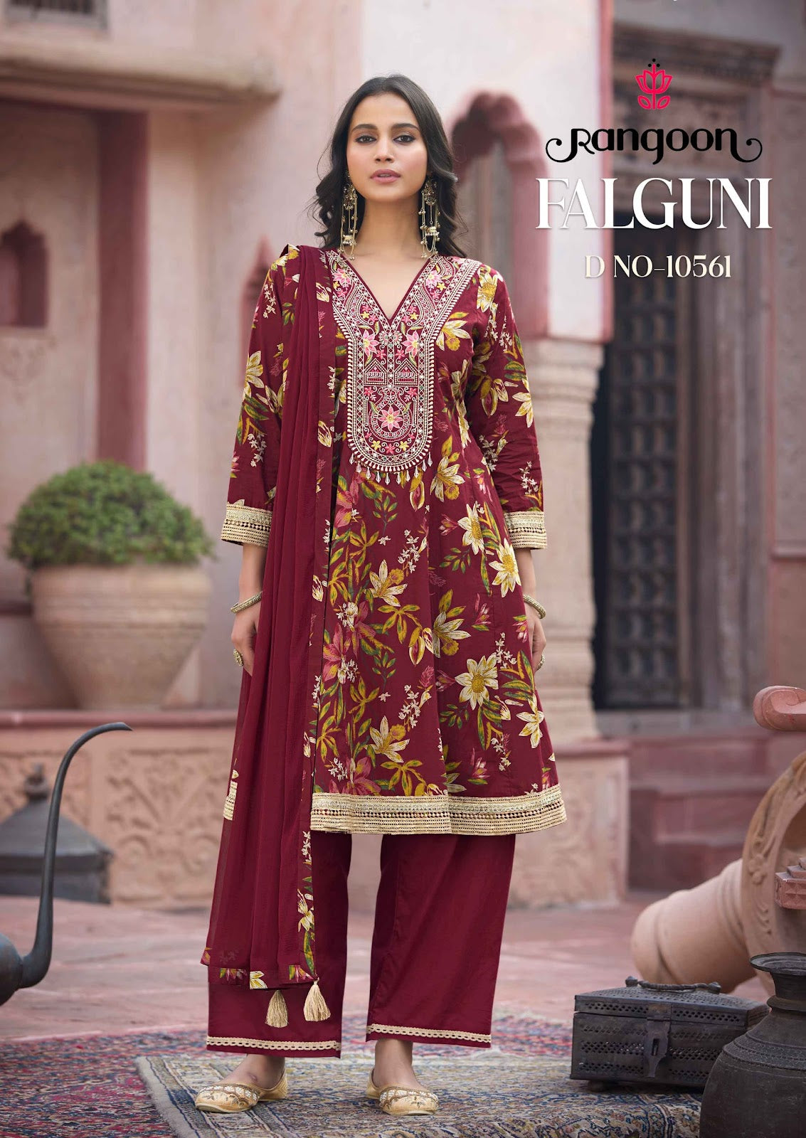 Falguni Rangoon Cotton Readymade Anarkali Suits Manufacturer