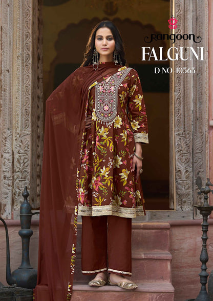 Falguni Rangoon Cotton Readymade Anarkali Suits Manufacturer