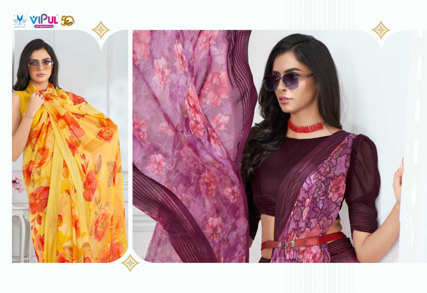 Falguni Vol 2 Vipul Georgette Sarees Wholesale Rate