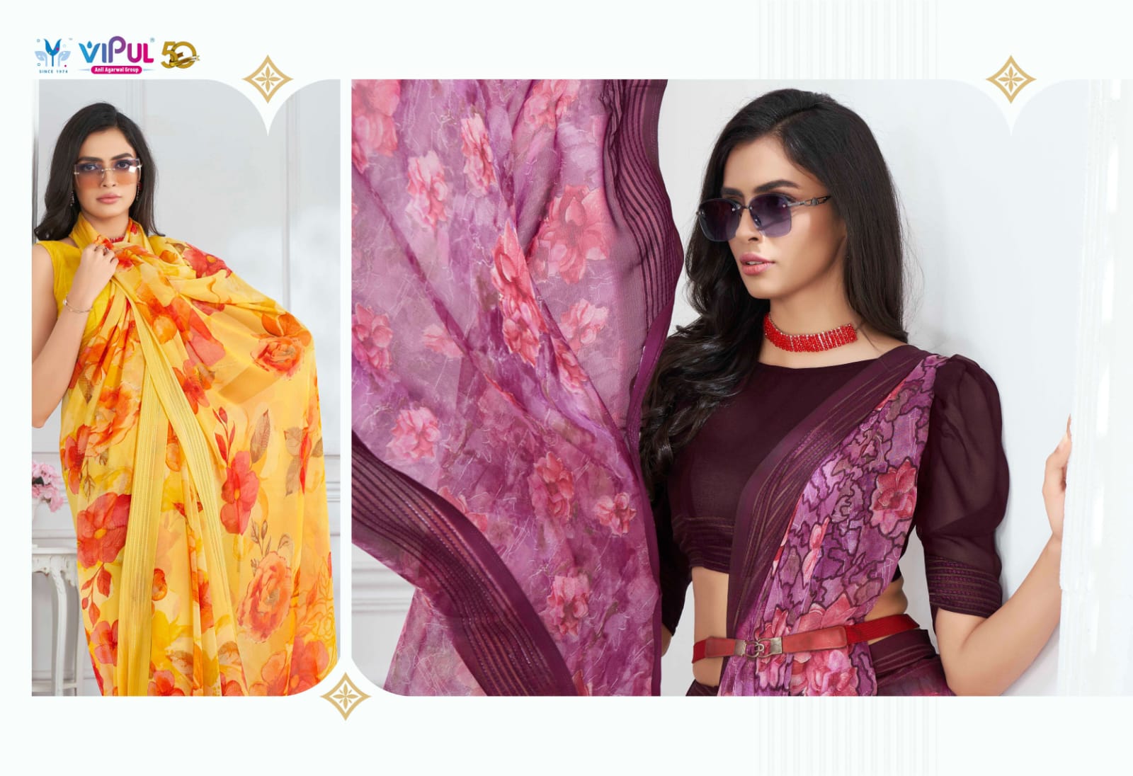 Falguni Vol 2 Vipul Georgette Sarees Wholesale Rate