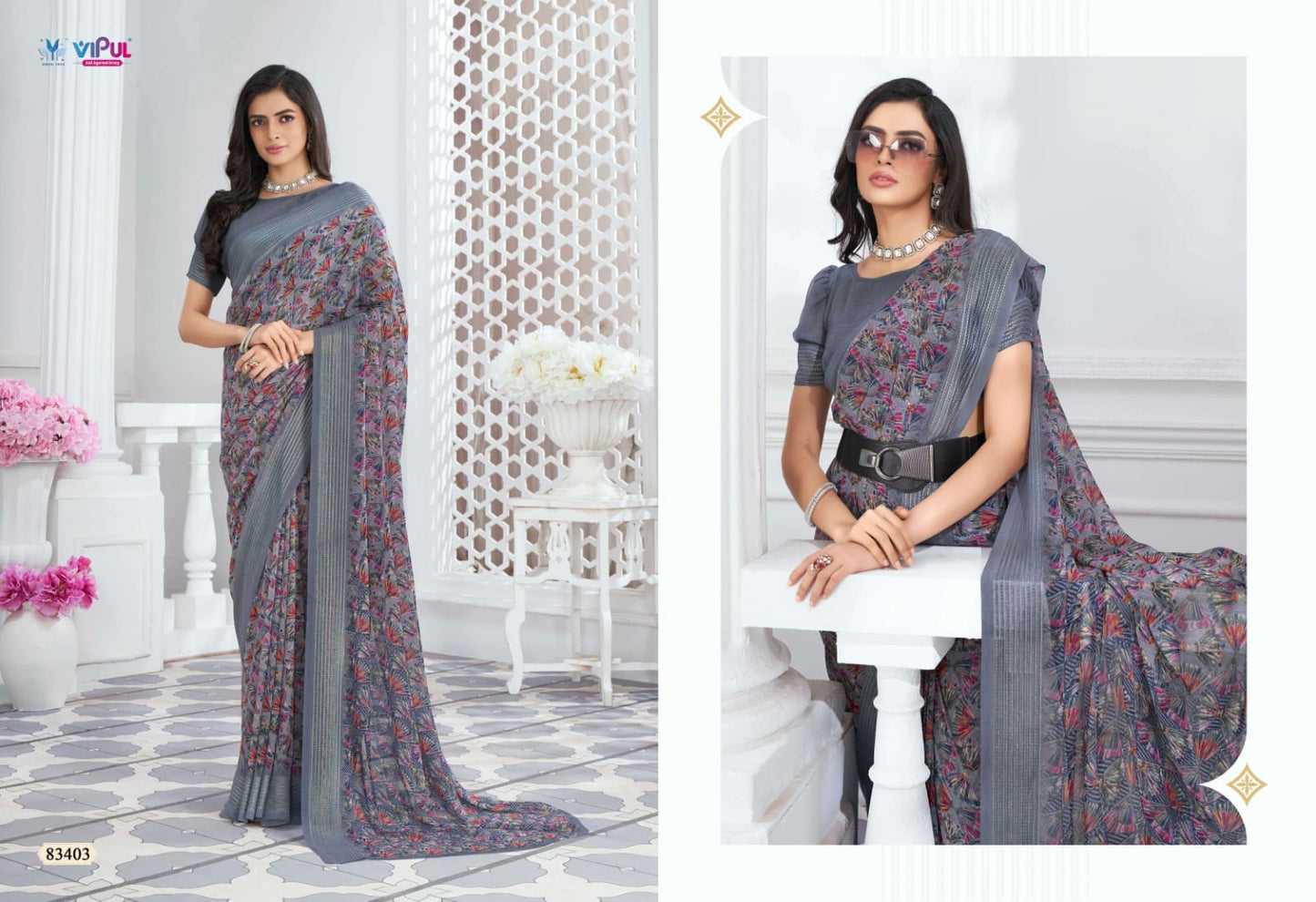 Falguni Vol 2 Vipul Georgette Sarees Wholesale Rate