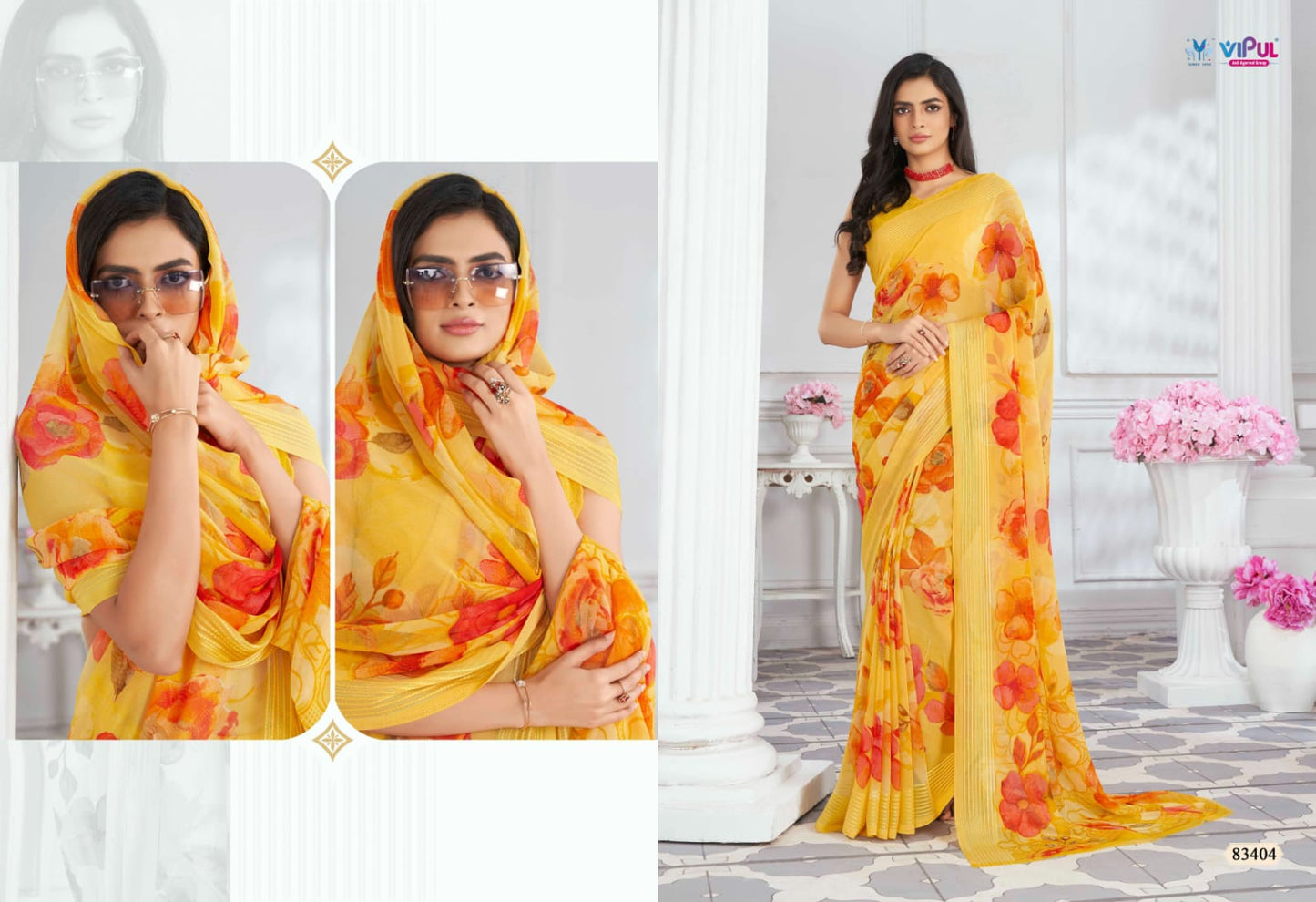 Falguni Vol 2 Vipul Georgette Sarees Wholesale Rate