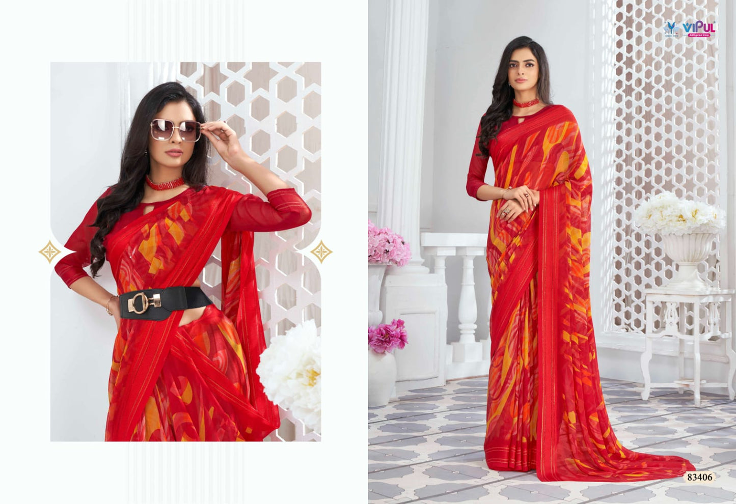 Falguni Vol 2 Vipul Georgette Sarees Wholesale Rate