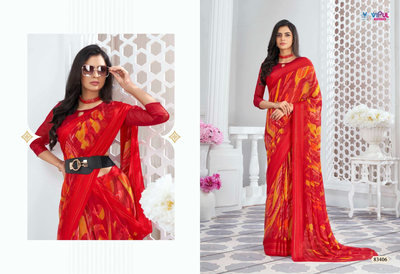 Falguni Vol 2 Vipul Georgette Sarees Wholesale Rate