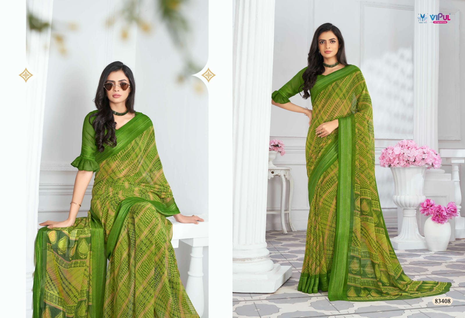 Falguni Vol 2 Vipul Georgette Sarees Wholesale Rate