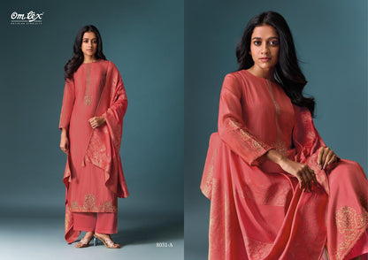 Faloni Omtex Silk Pant Style Suits Exporter Ahmedabad