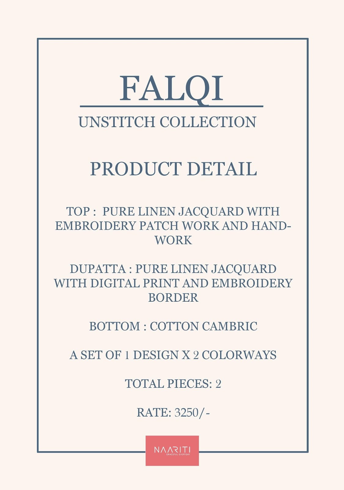 Falqi Naariti Linen Pant Style Suits Wholesaler