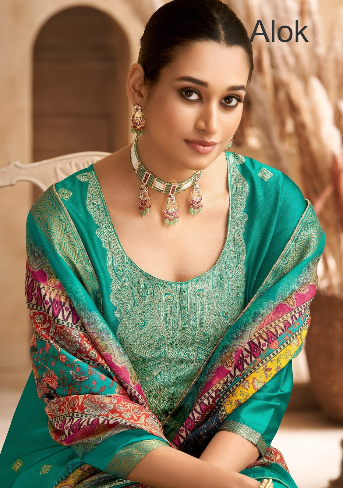 Falsafaa Edition 16 Alok Dola Jacquard Karachi Salwar Suits Wholesale Price