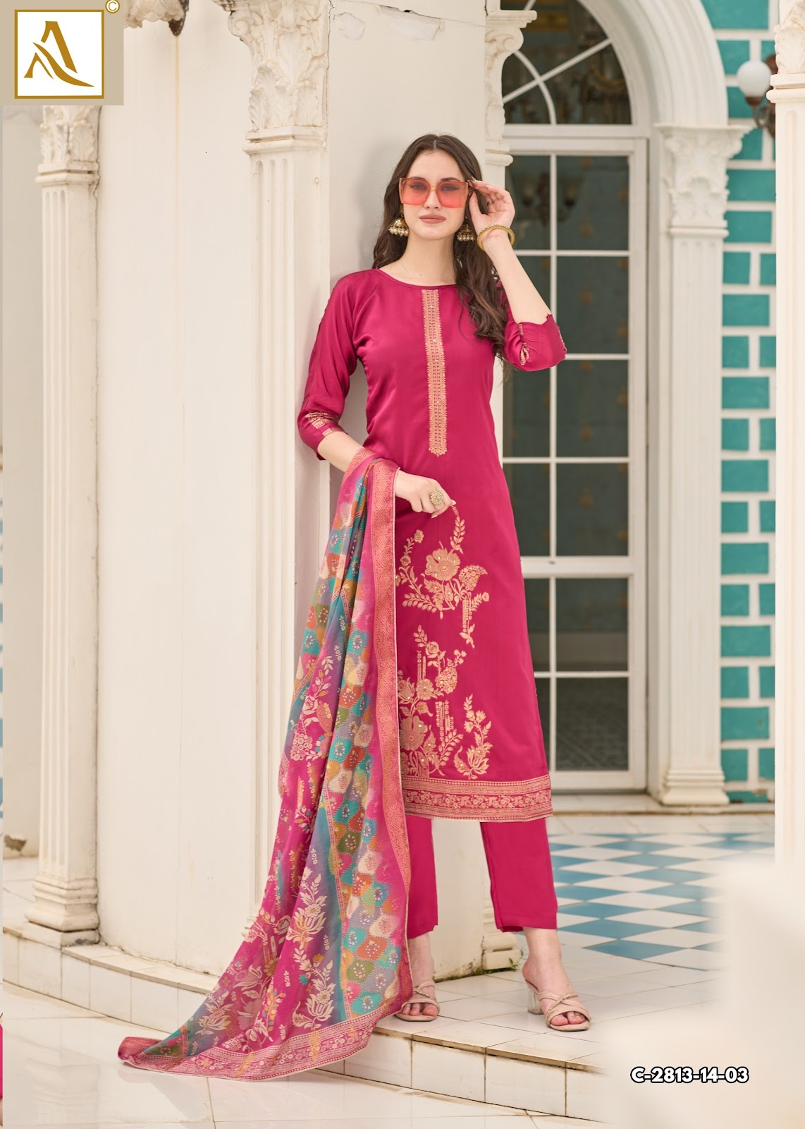 Falsafaa Edition 18 Alok Premium Dola Karachi Salwar Suits Wholesale Rate