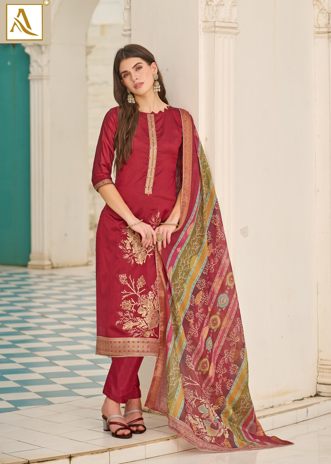 Falsafaa Edition 18 Alok Premium Dola Karachi Salwar Suits Wholesale Rate