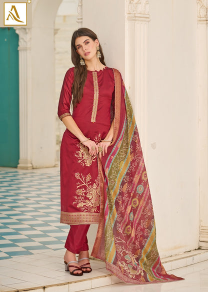 Falsafaa Edition 18 Alok Premium Dola Karachi Salwar Suits Wholesale Rate