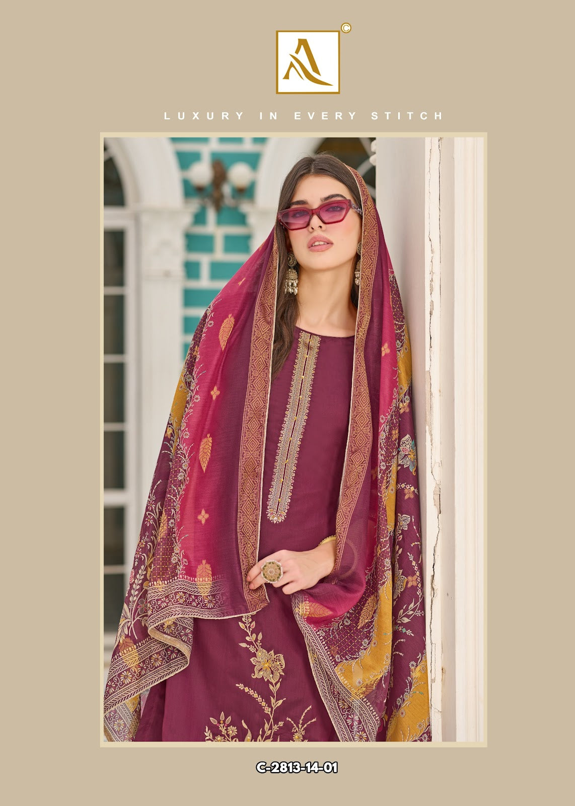 Falsafaa Edition 18 Alok Premium Dola Karachi Salwar Suits Wholesale Rate