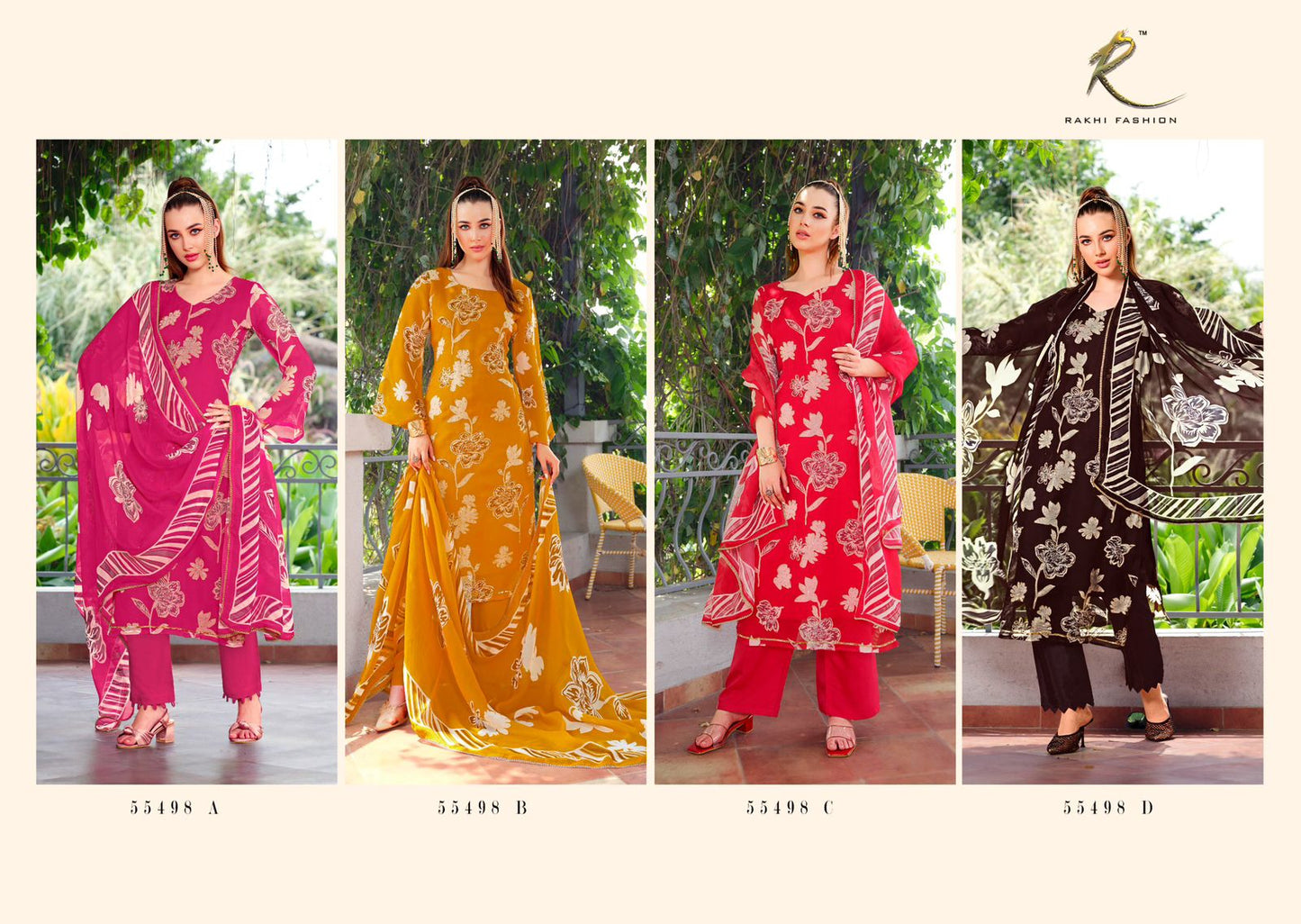 Fancy Formals Rakhi Fashion Pure Viscose Pant Style Suits Wholesale Price