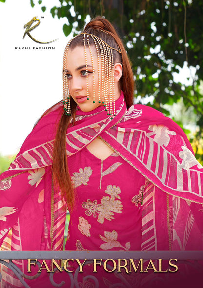 Fancy Formals Rakhi Fashion Pure Viscose Pant Style Suits Wholesale Price