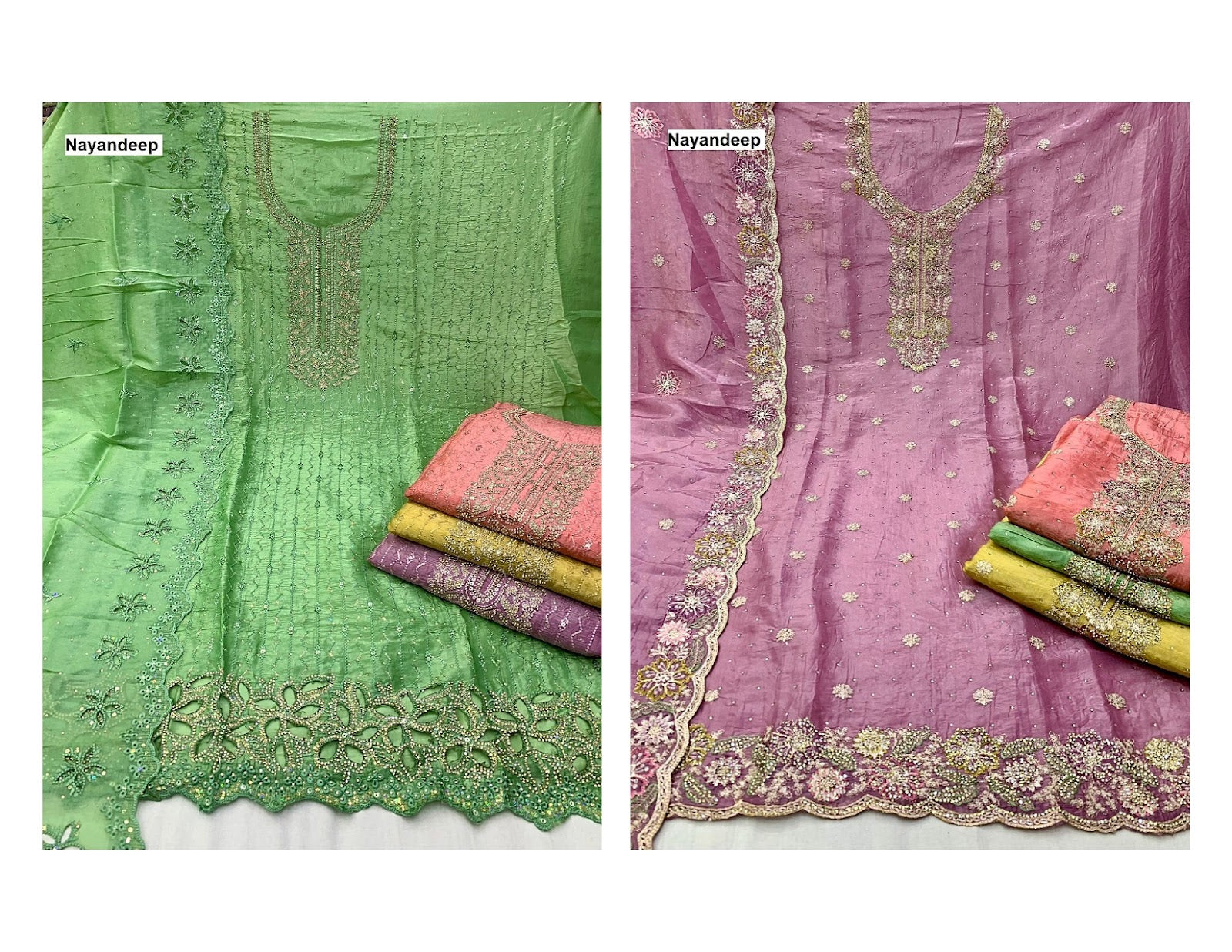 Fancy Items Nayandeep Silk Salwar Suits Exporter Ahmedabad