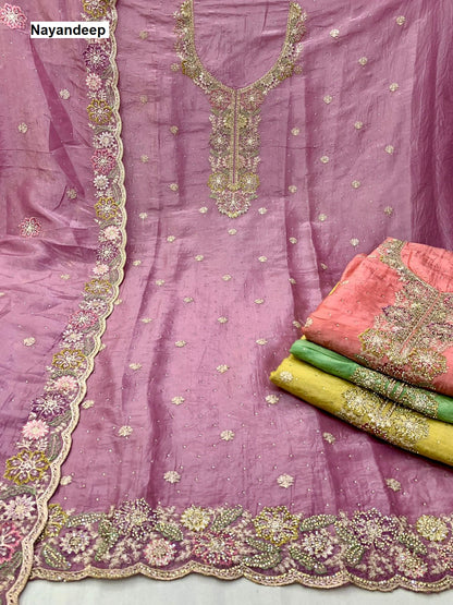 Fancy Items Nayandeep Silk Salwar Suits Exporter Ahmedabad