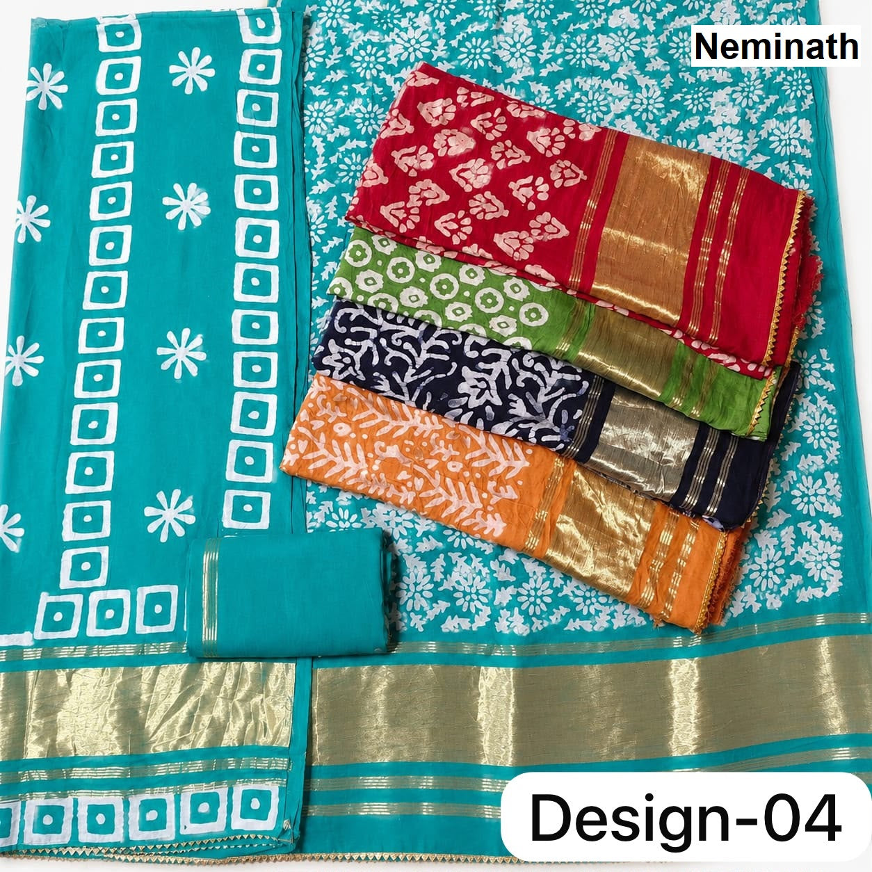 Fancy Lagidi Patto Batik Neminath Viscose Salwar Suits Wholesaler