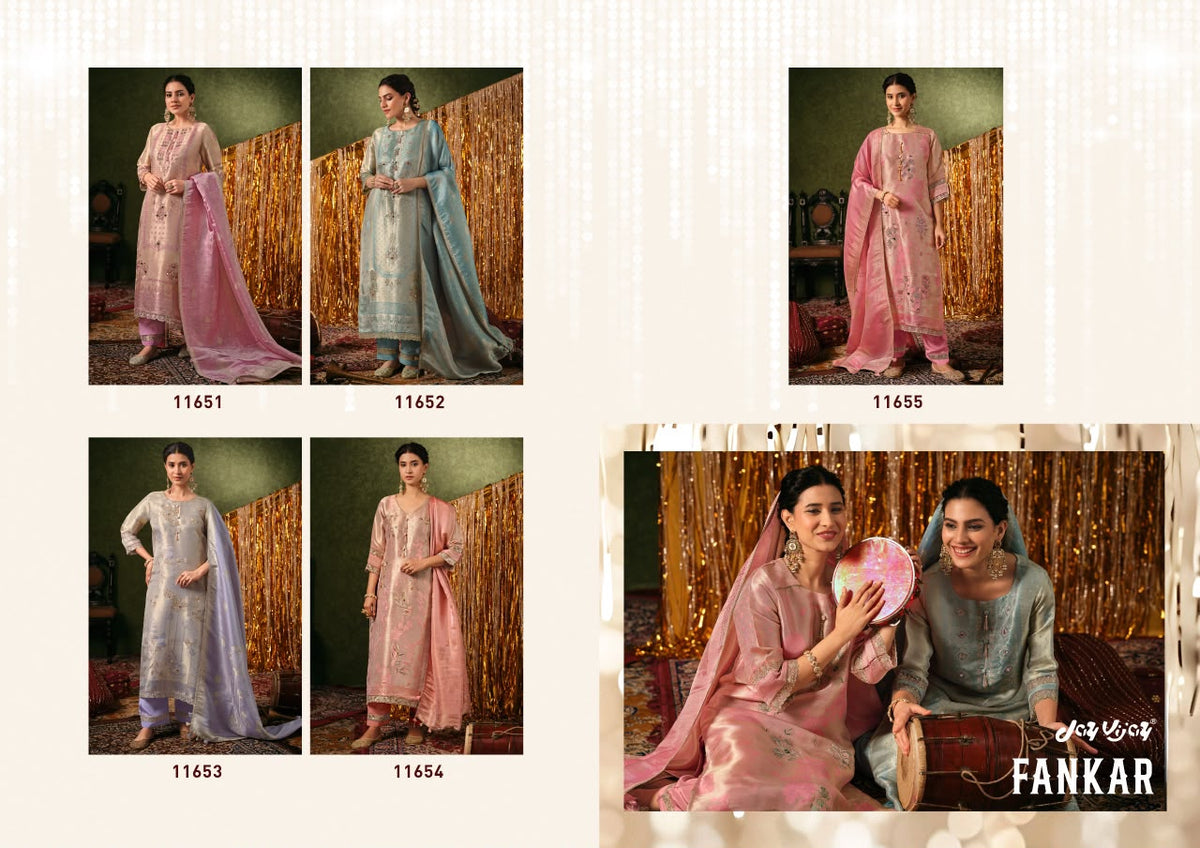 Fankar Jay Vijay Bemberg Pant Style Suits Wholesale Price