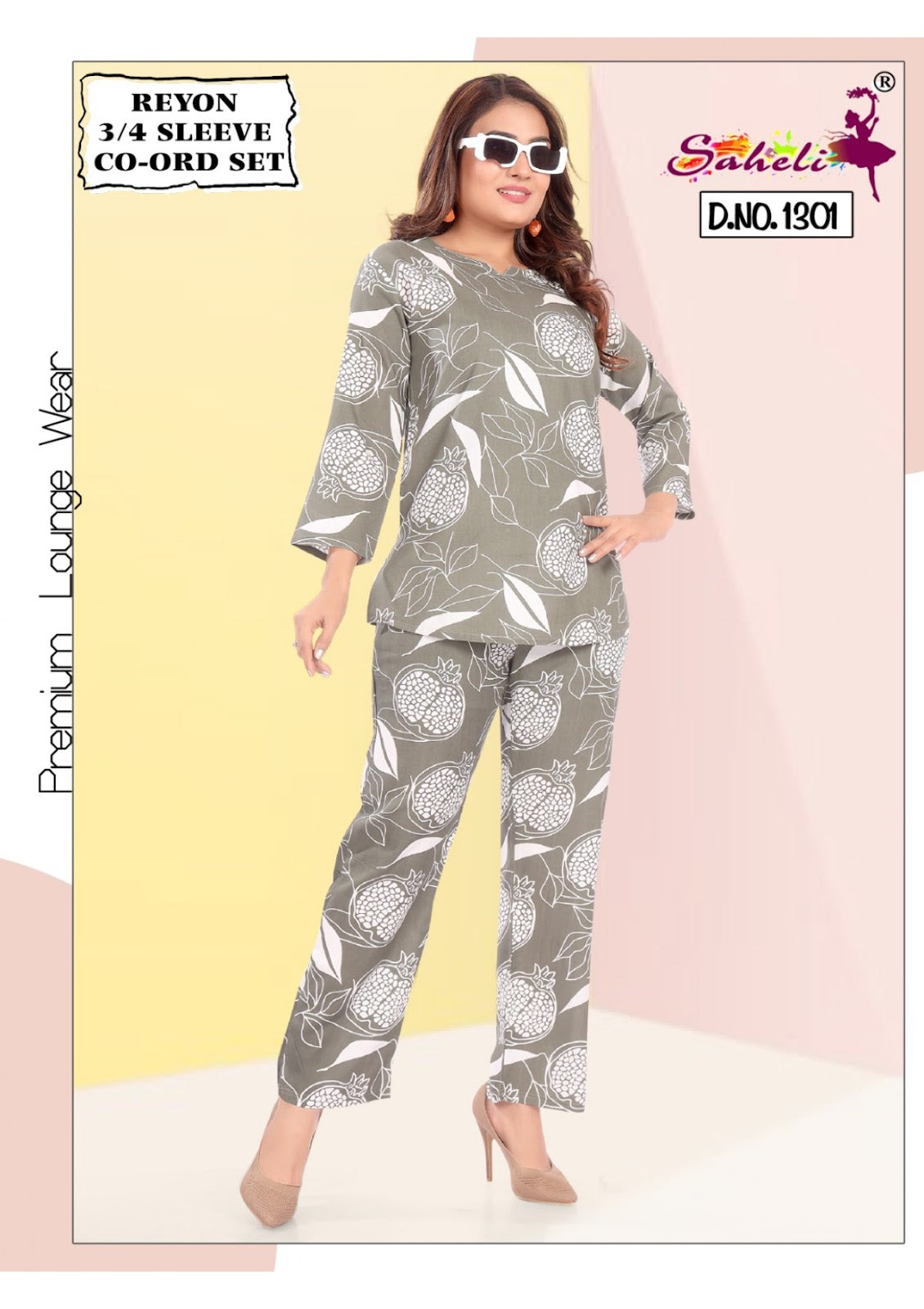 Fanny 1301 Saheli Reyon Co Ord Set Wholesale