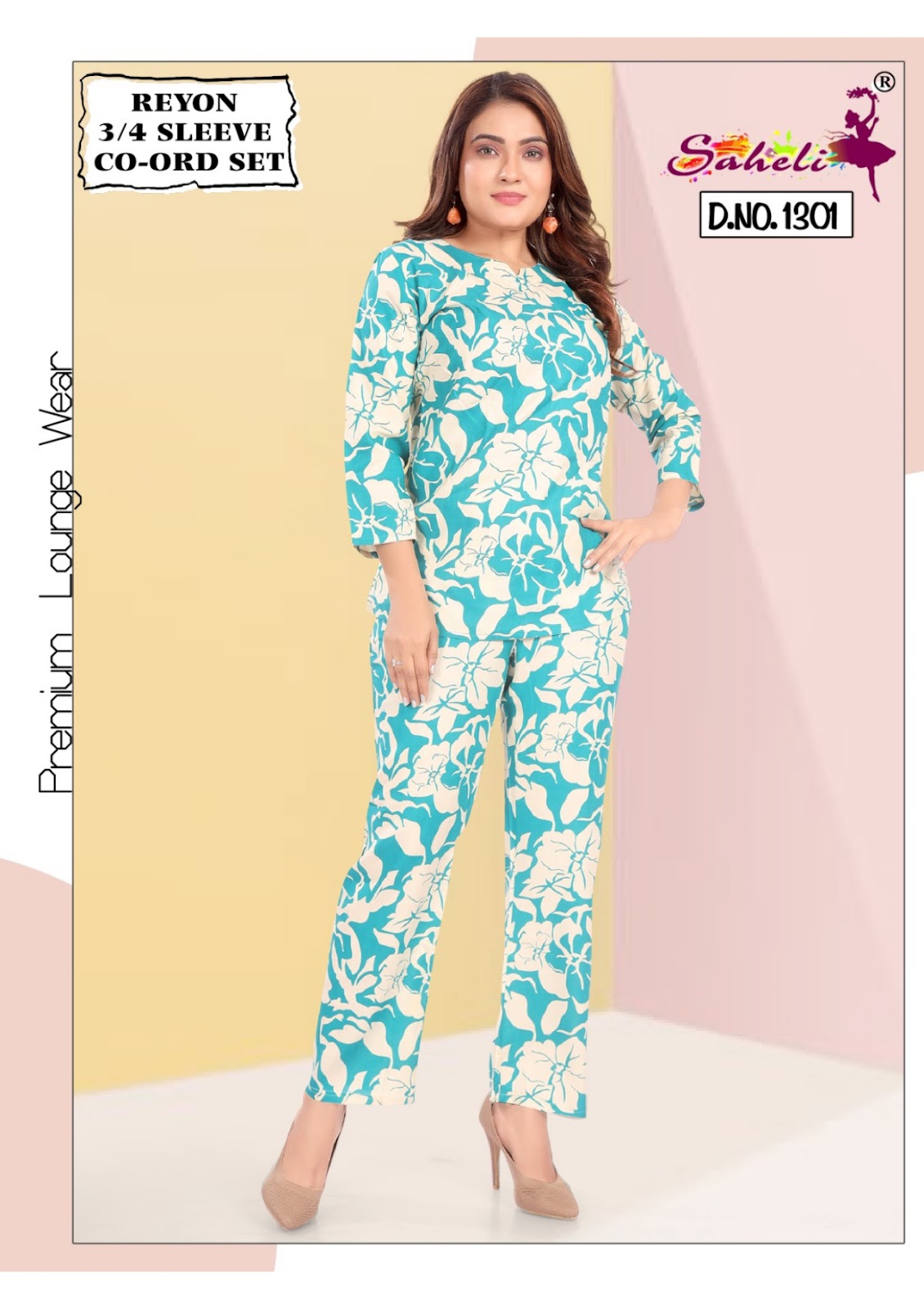 Fanny 1301 Saheli Reyon Co Ord Set Wholesale