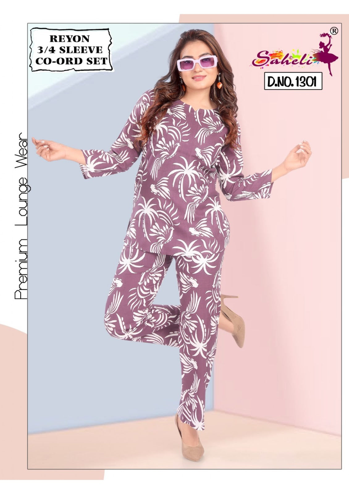 Fanny 1301 Saheli Reyon Co Ord Set Wholesale