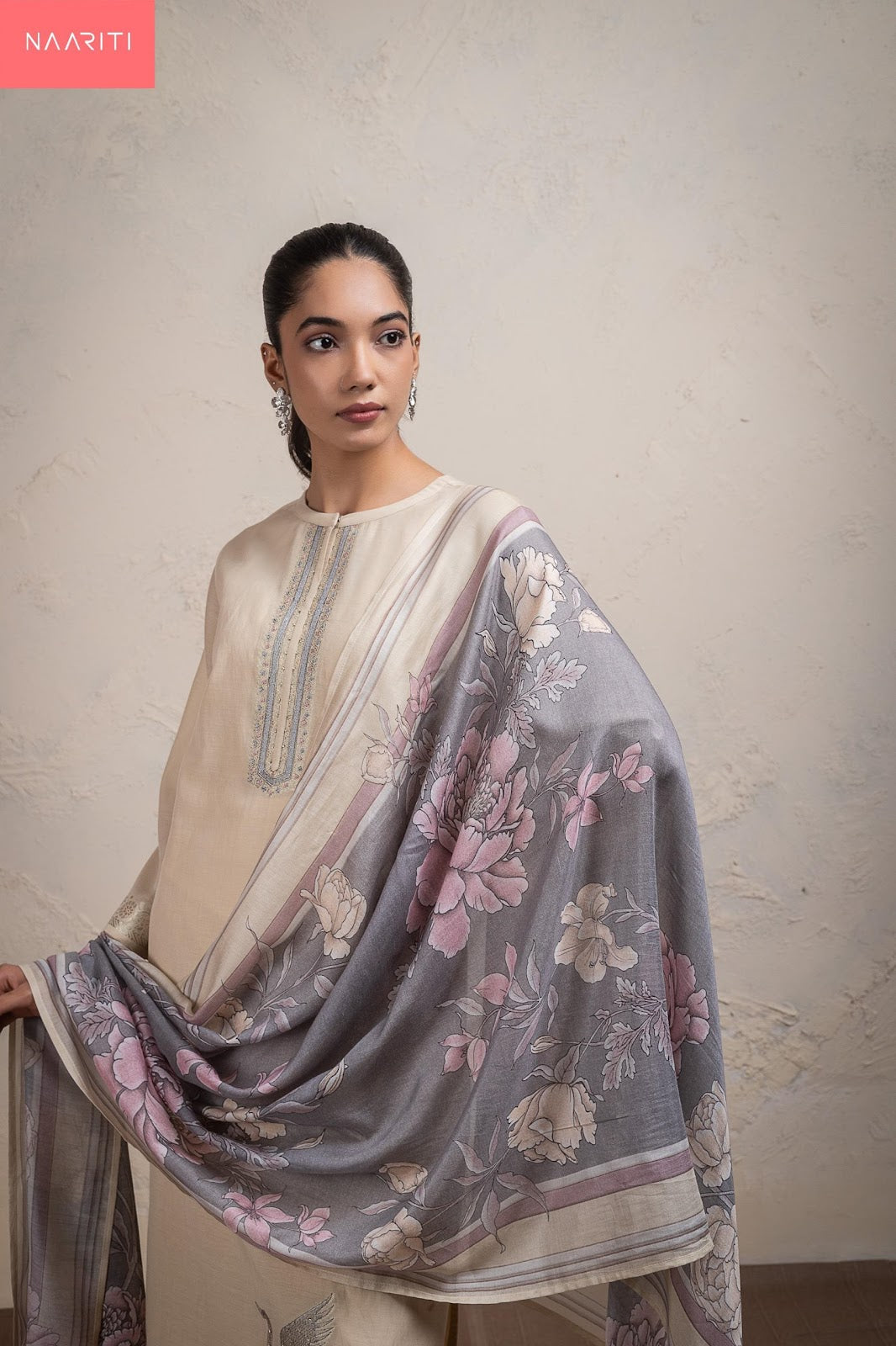 Fanshi Naariti Mul Chanderi Pant Style Suits Manufacturer