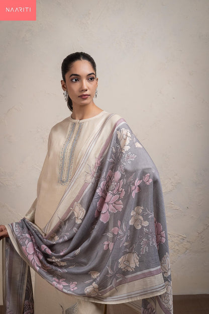 Fanshi Naariti Mul Chanderi Pant Style Suits Manufacturer