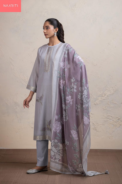 Fanshi Naariti Mul Chanderi Pant Style Suits Manufacturer