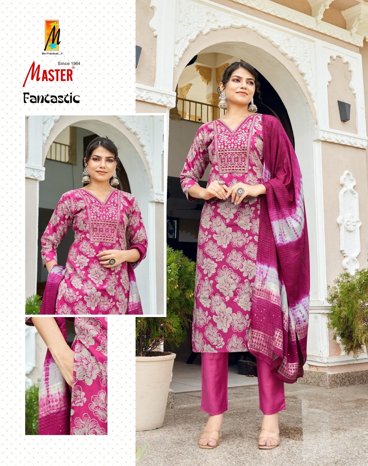 Fantastic Master Vertican Readymade Pant Style Suits Wholesaler India