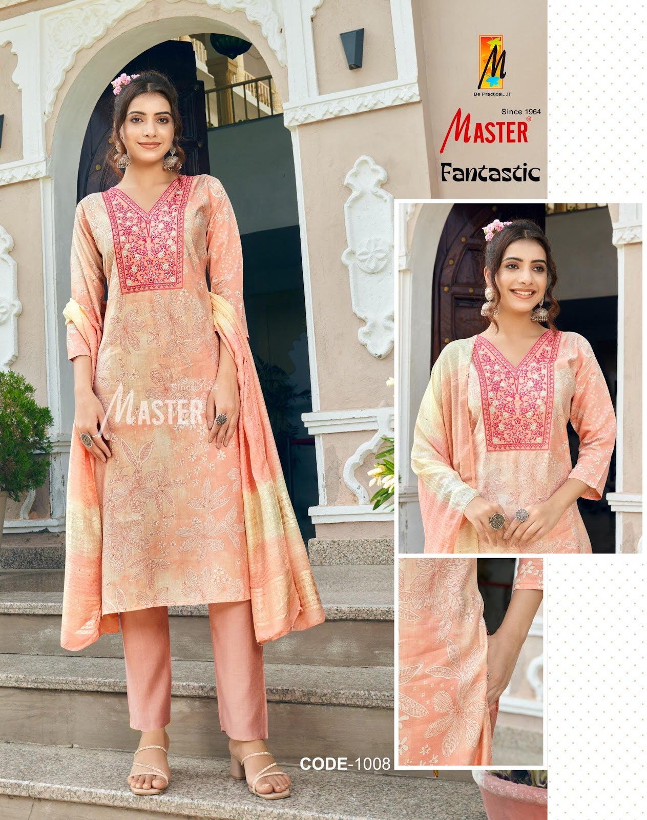 Fantastic Master Vertican Readymade Pant Style Suits Wholesaler India