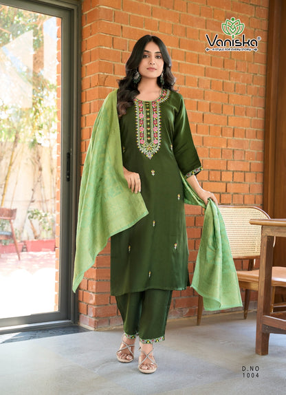 Fantasy Vol 1 Vaniska Viscose Readymade Pant Style Suits Supplier Gujarat