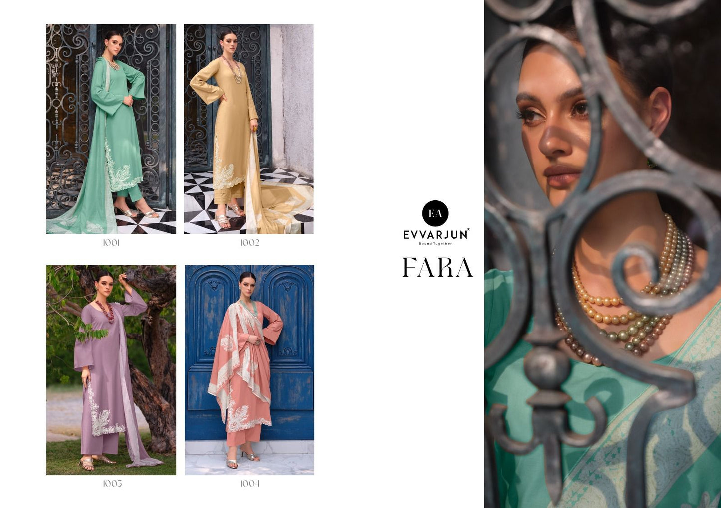 Fara Evvarjun Yesfab Satin Pant Style Suits