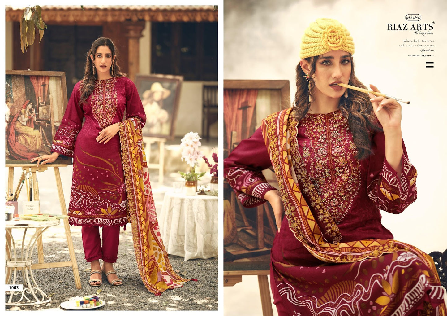 Farah Abu Saeed Riaz Art Lawn Karachi Salwar Suits Wholesale Price