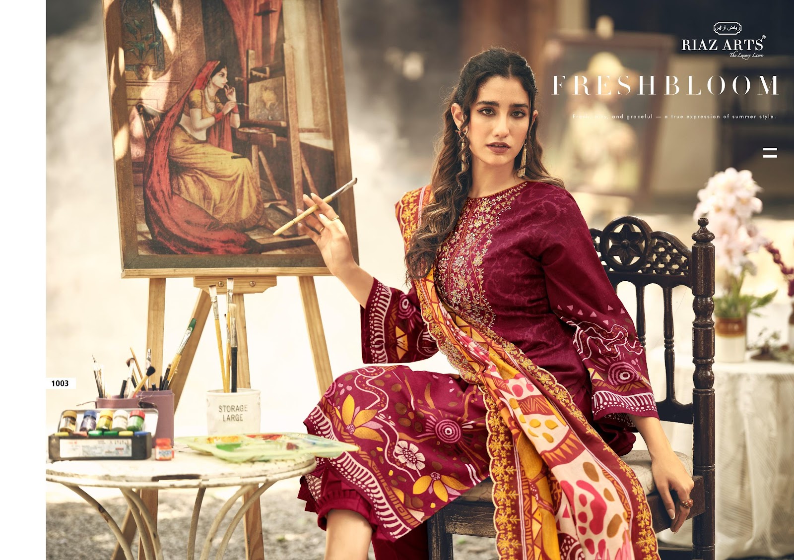 Farah Abu Saeed Riaz Art Lawn Karachi Salwar Suits Wholesale Price