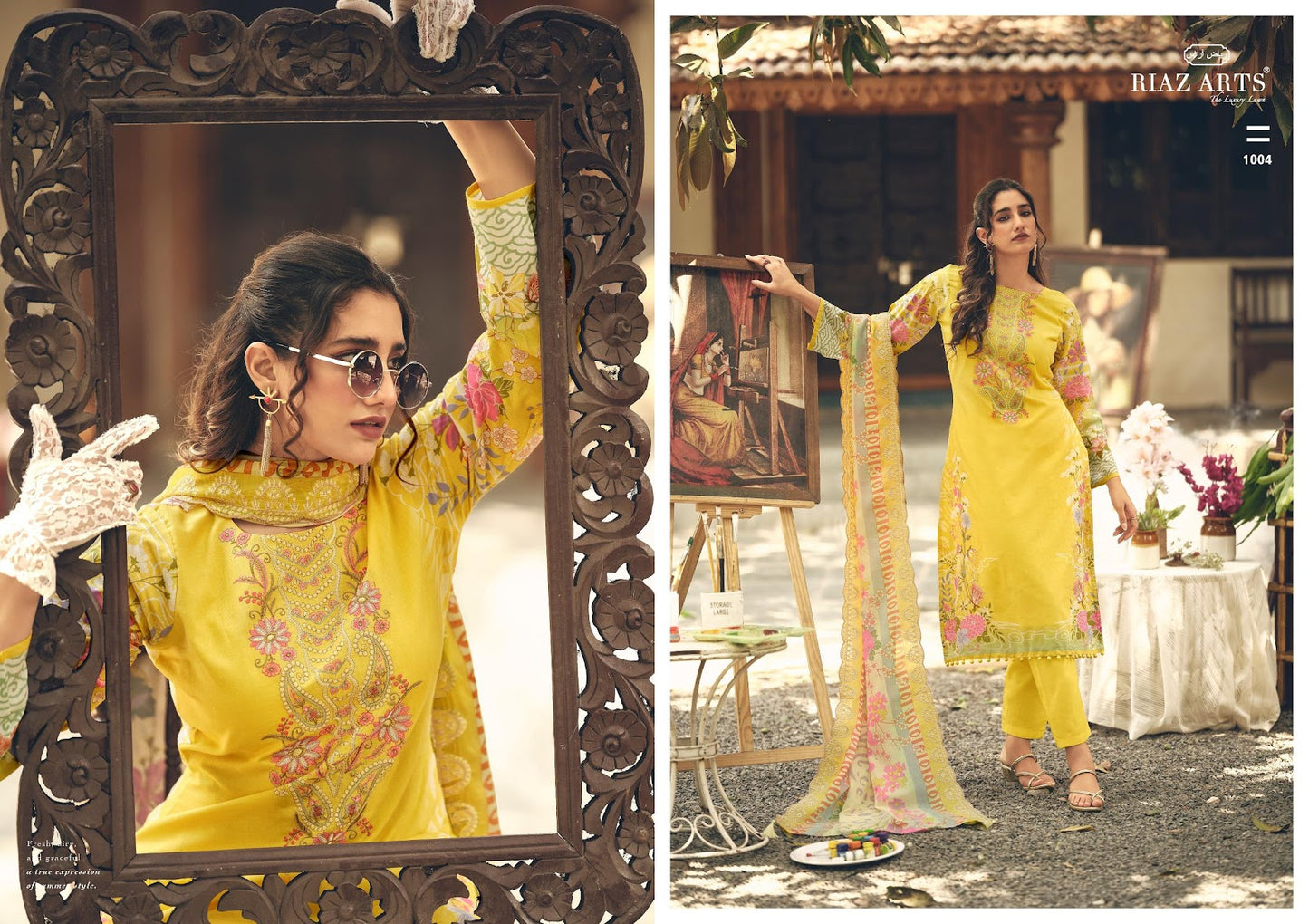 Farah Abu Saeed Riaz Art Lawn Karachi Salwar Suits Wholesale Price