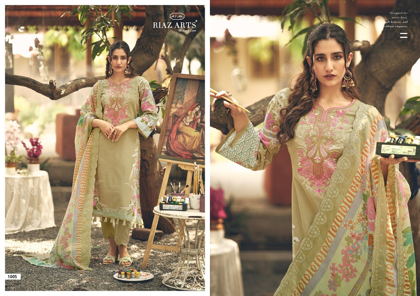 Farah Abu Saeed Riaz Art Lawn Karachi Salwar Suits Wholesale Price