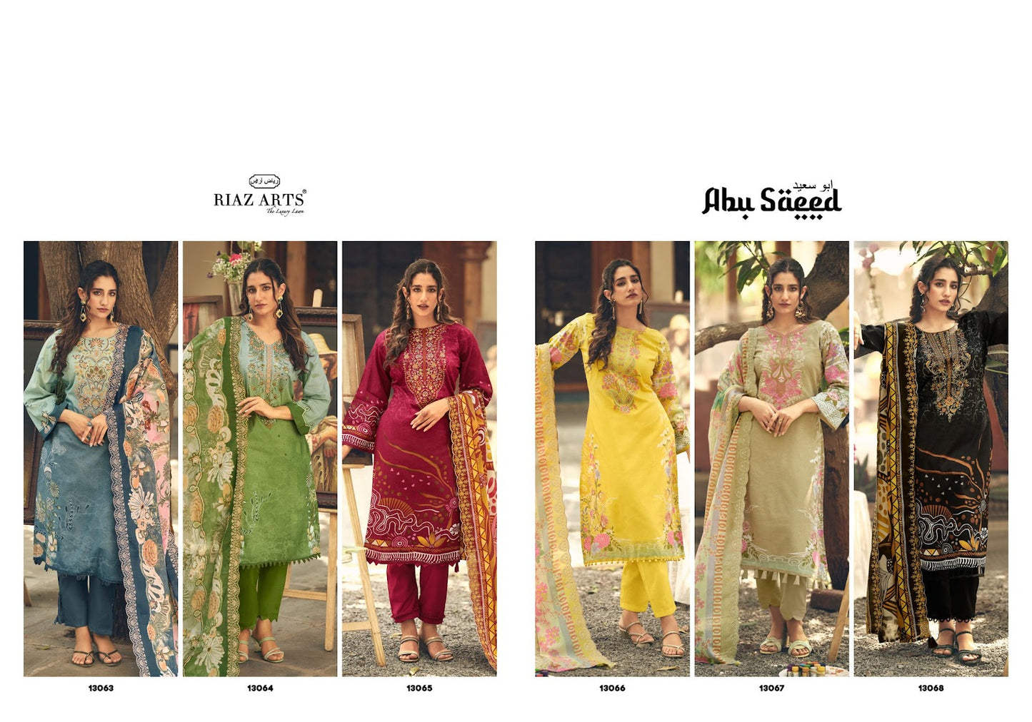 Farah Abu Saeed Riaz Art Lawn Karachi Salwar Suits Wholesale Price