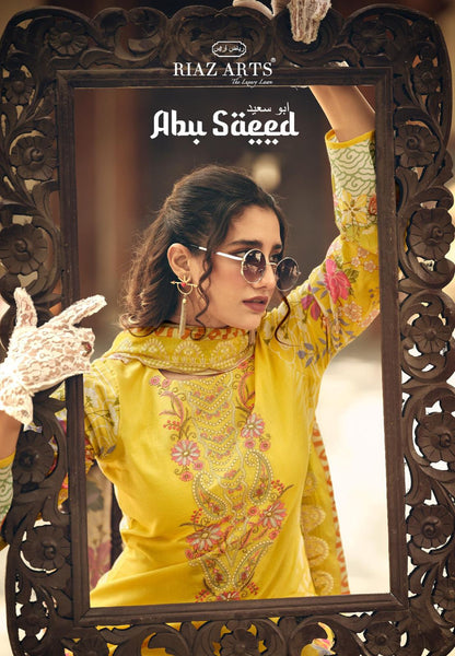 Farah Abu Saeed Riaz Art Lawn Karachi Salwar Suits Wholesale Price