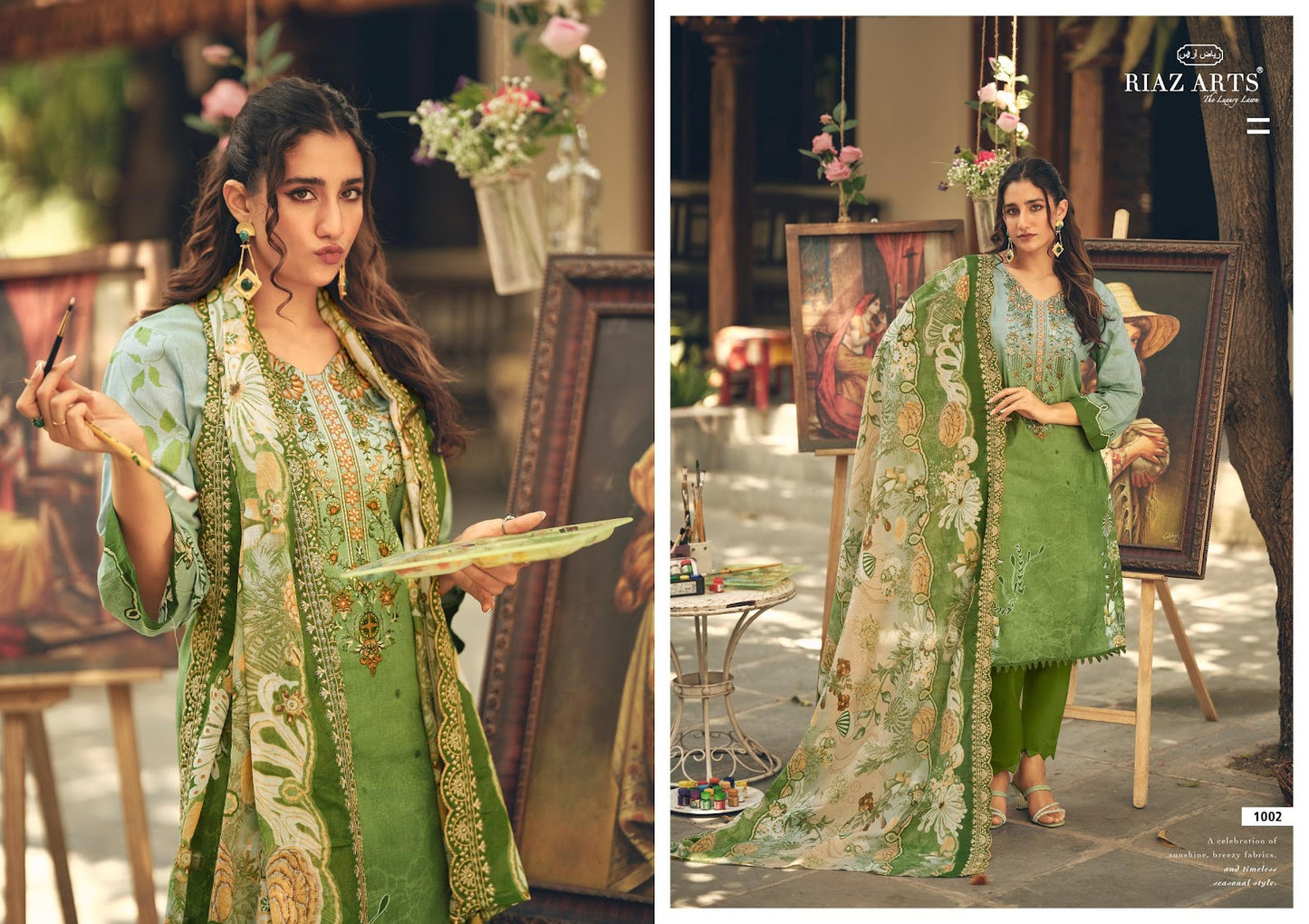 Farah Abu Saeed Riaz Art Lawn Karachi Salwar Suits Wholesale Price
