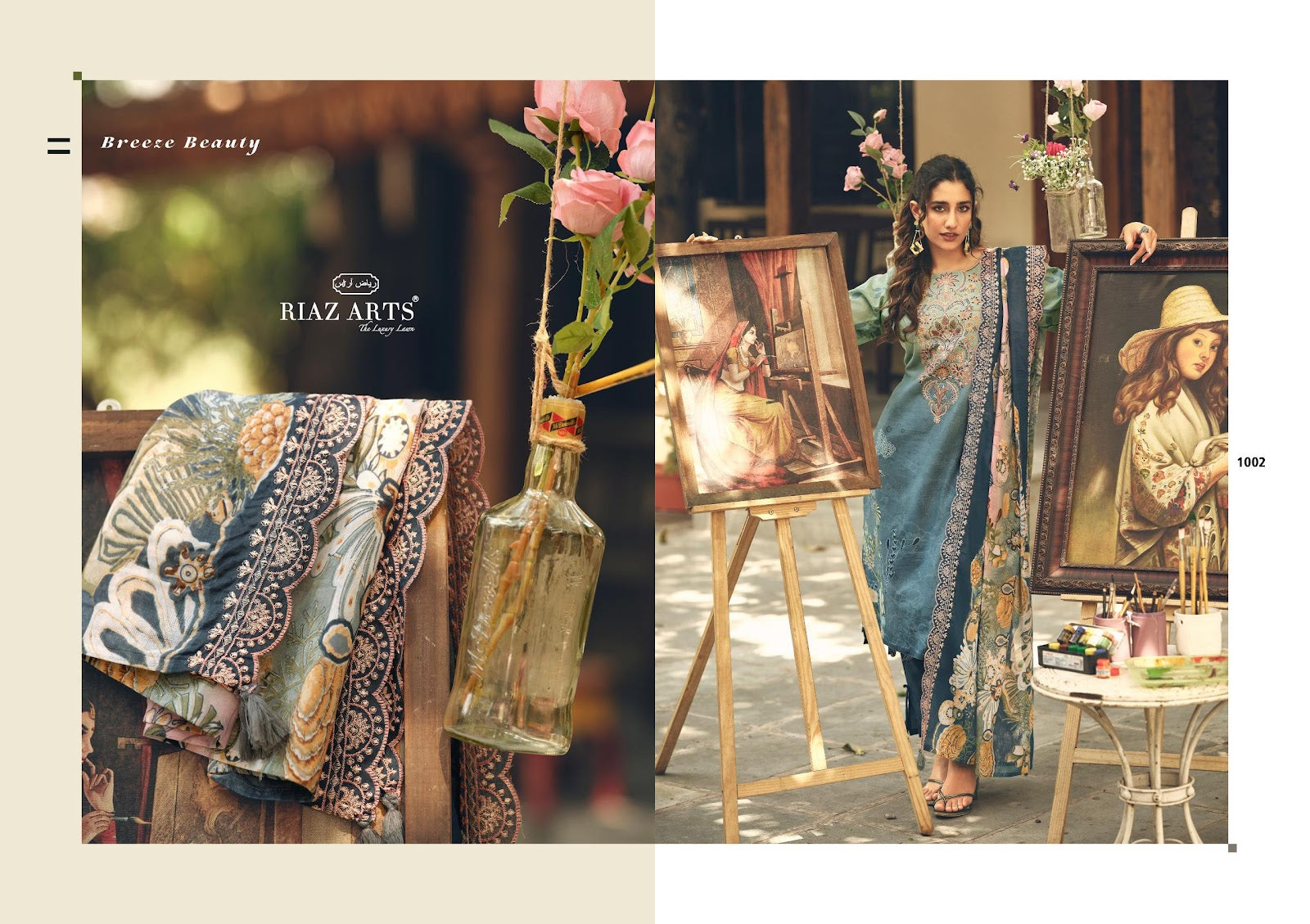 Farah Abu Saeed Riaz Art Lawn Karachi Salwar Suits Wholesale Price
