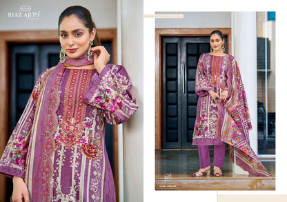 Farah Riaz Art Cotton Lawn Karachi Salwar Suits Supplier Ahmedabad