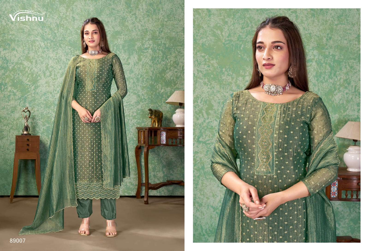 Farah Vishnu Impex Salsa Pant Style Suits Wholesaler Gujarat