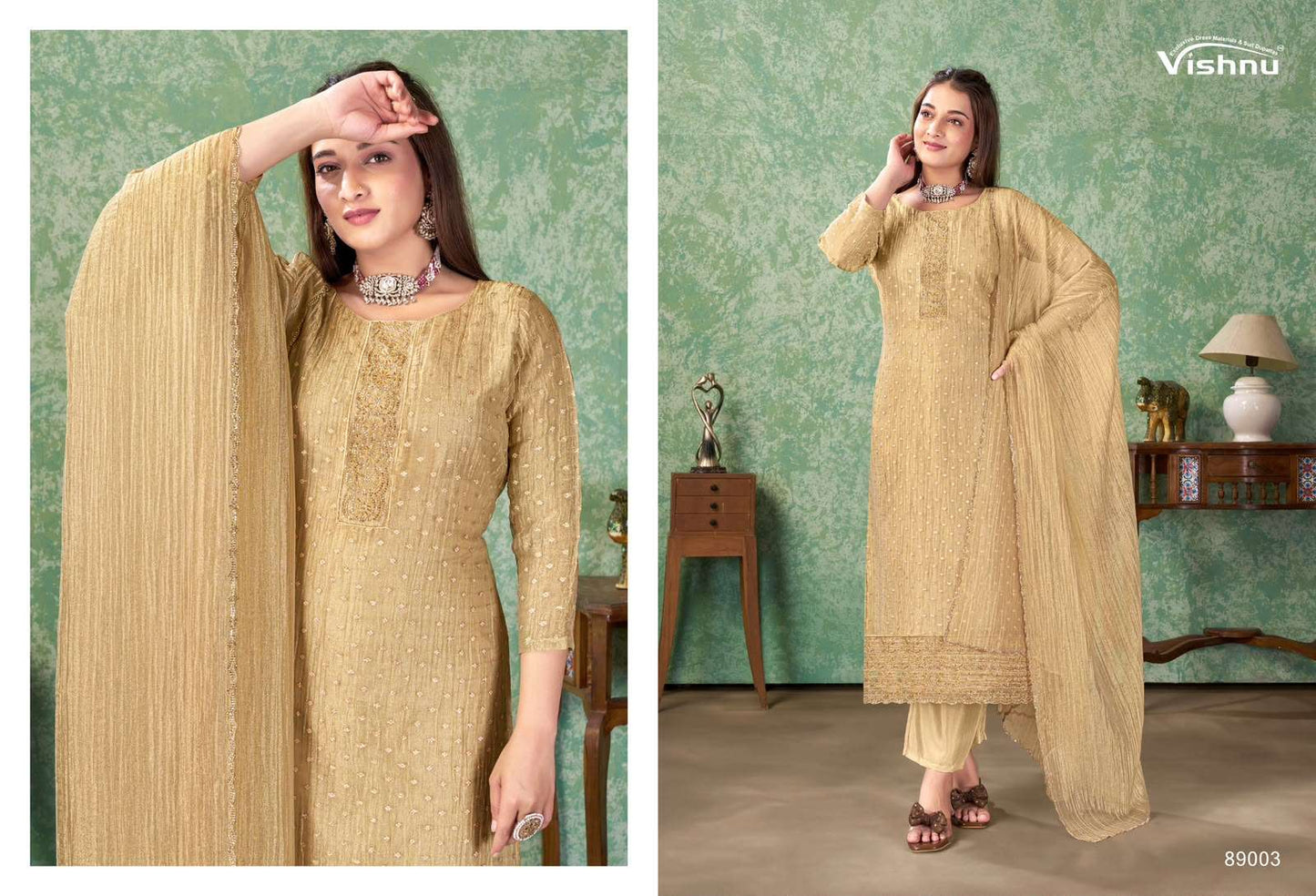 Farah Vishnu Impex Salsa Pant Style Suits Wholesaler Gujarat