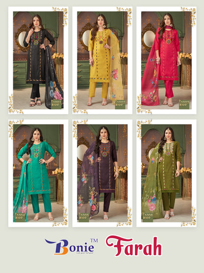 Farah Vol 1 Bonie Roman Readymade Pant Style Suits Manufacturer Gujarat